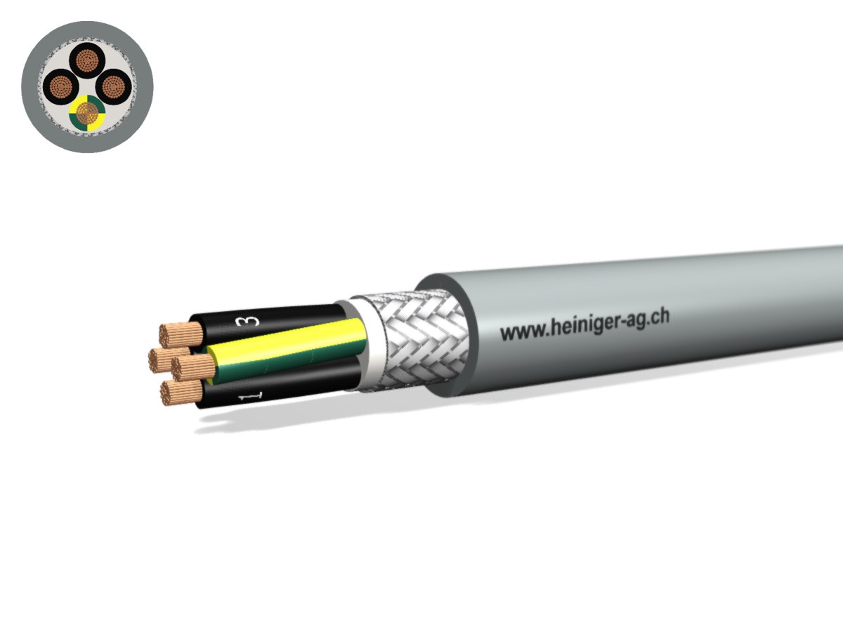 PVC-PUR Kabel C 4x6 JZ num gr - 300/500V