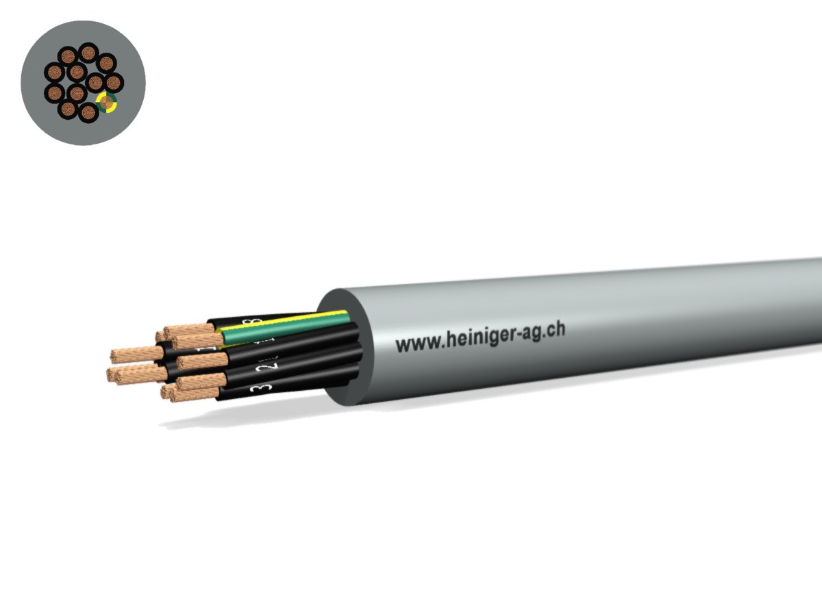 TT-flex Eca PVC 12x1.00 JZ num gr - 300/500V