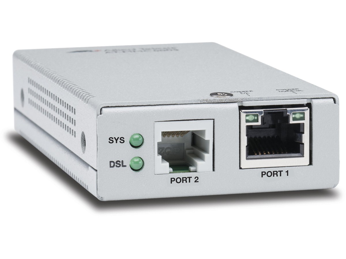 AT-MMC6005, 100TX sur VDSL, SUB/PROV - 2 fils, 2 ports convertisseur média