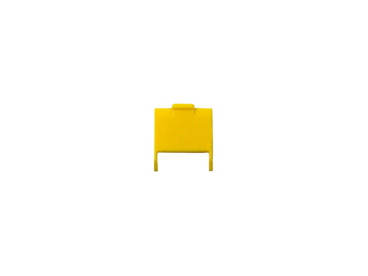 Unilan Staubschutzklappe gelb - für MS-K Kat.6A Module, Set à 25 Stk.