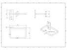 Etrier de rangement pour montage latéral - RB 55x85