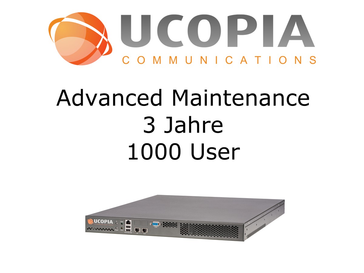 Ucopia ADV Maintenance 3 Jahre - 1000 User