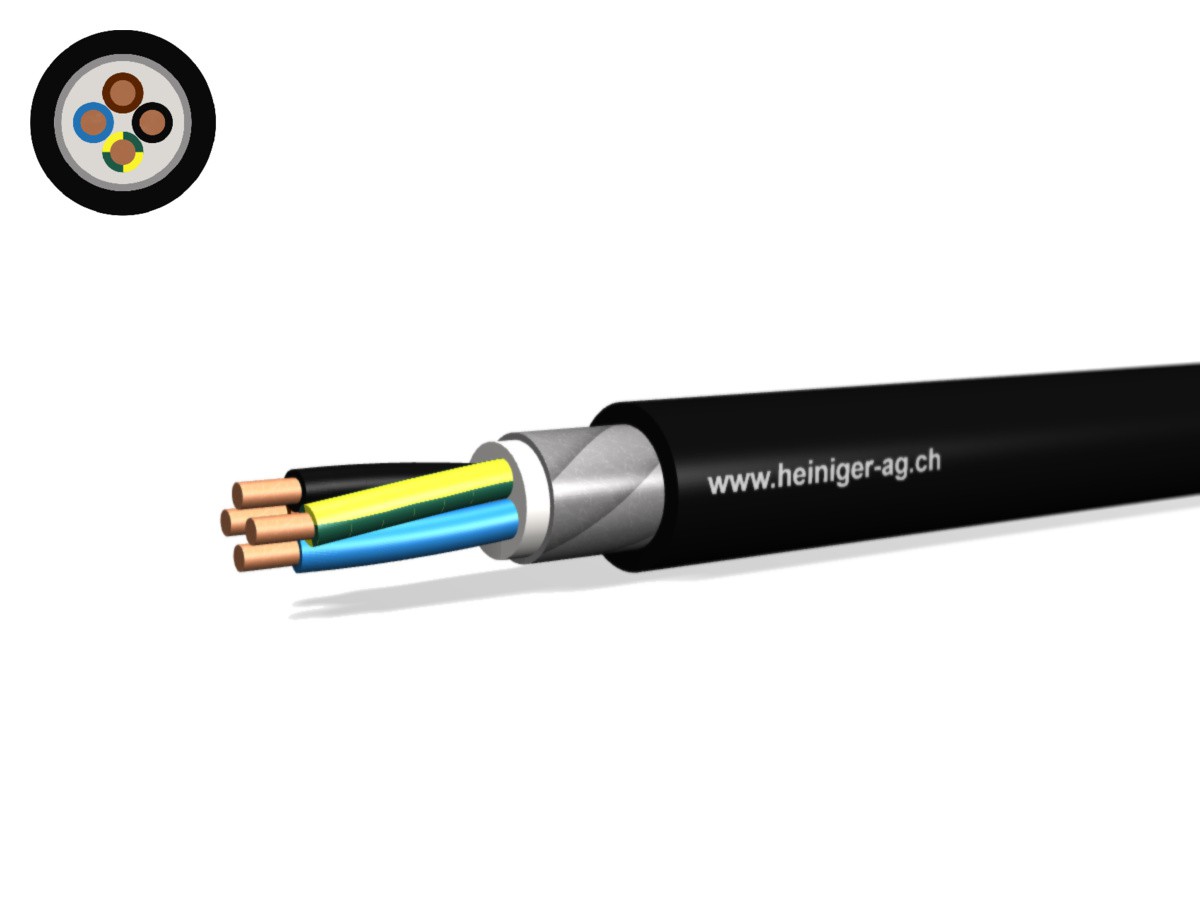 NN-CLN FE05B2 B2ca 4x2.50 LNPE sw - hal-frei armiert 90°C 0.6/1kV
