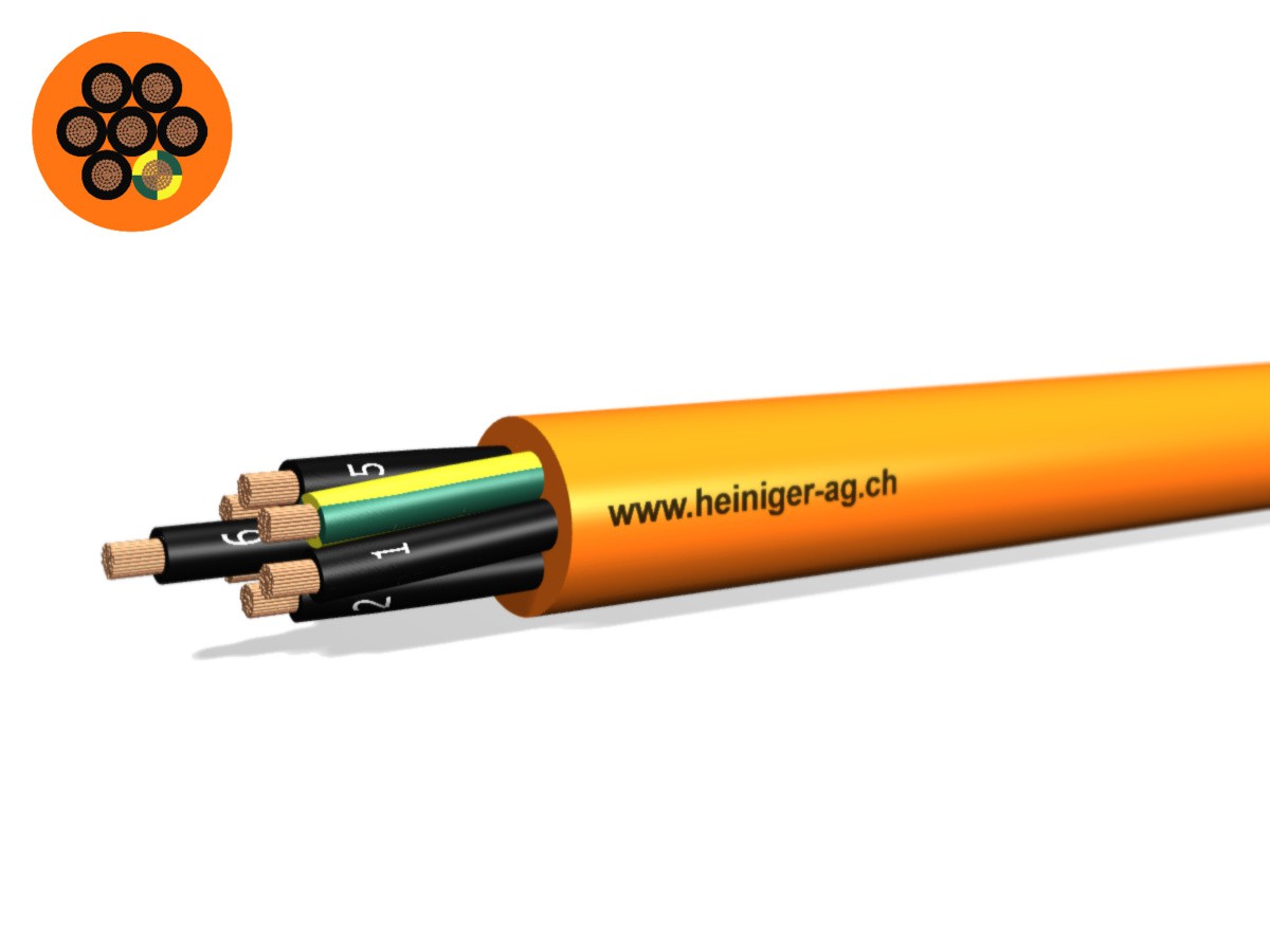 Câble PUR-PUR Fca 7x6 LPE or N1QQ-F - 0.6/1kV