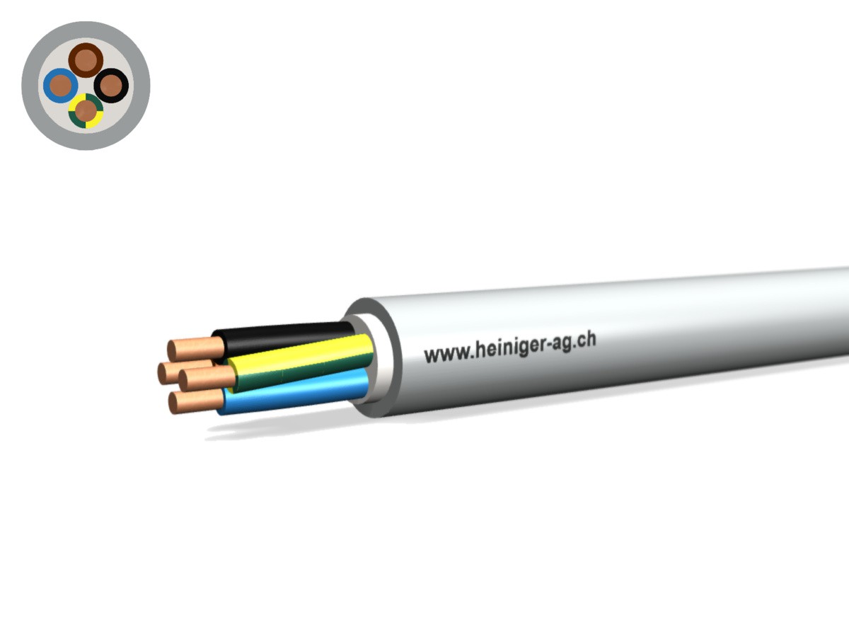 FE05C câble Cca san-hal 4x2.50 LNPE gr - 0.6/1kV 90°C EN50399