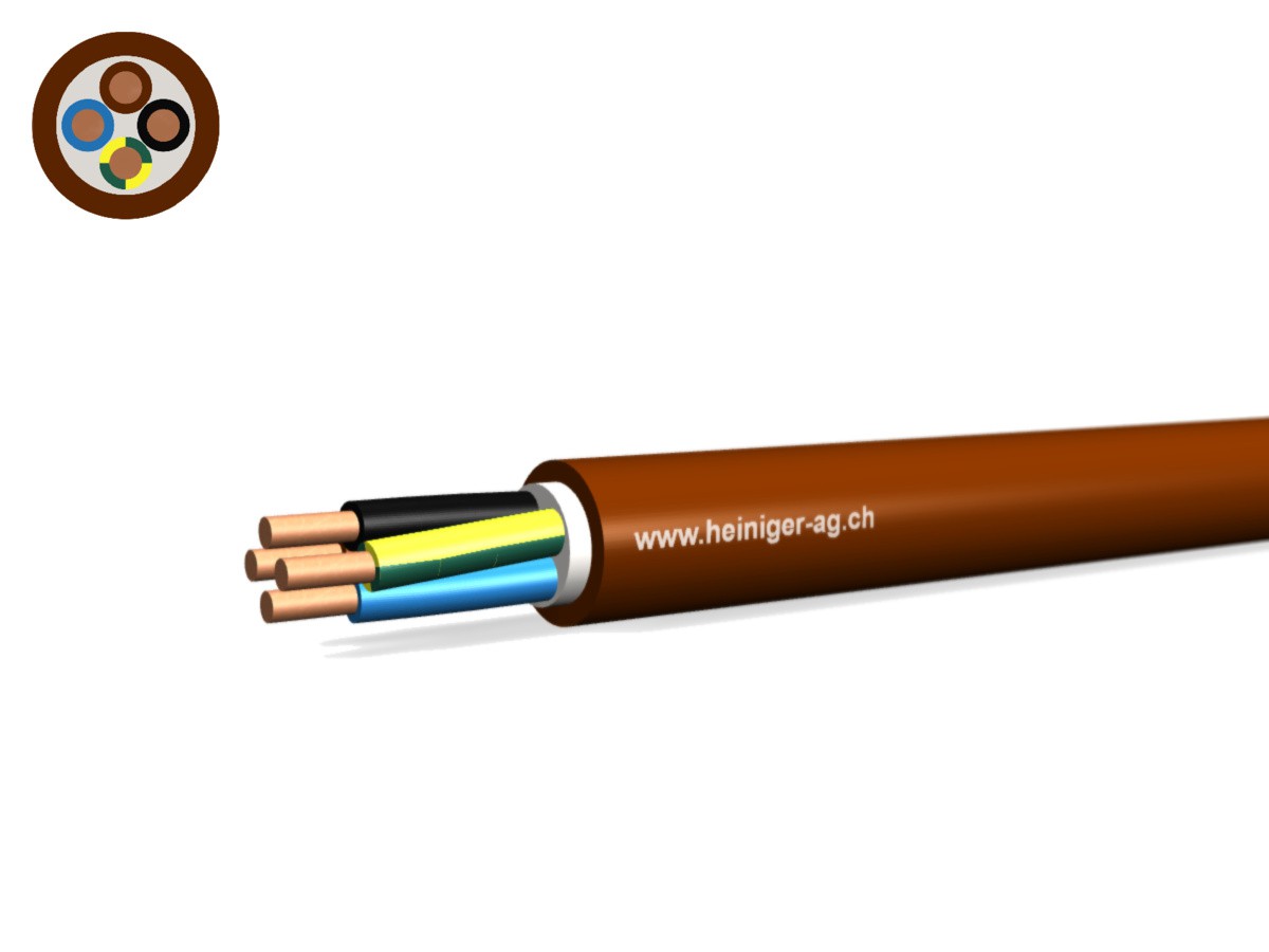 Câble FE0D Dca san-hal 4x1.50 LNPE br - non propag. de flamme 0.6/1kV