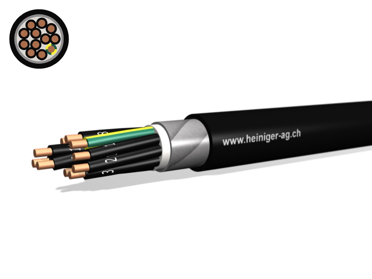 NN-CLN FE05B2 B2ca 12x6 LPE sw - hal-frei armiert 90°C 0.6/1kV