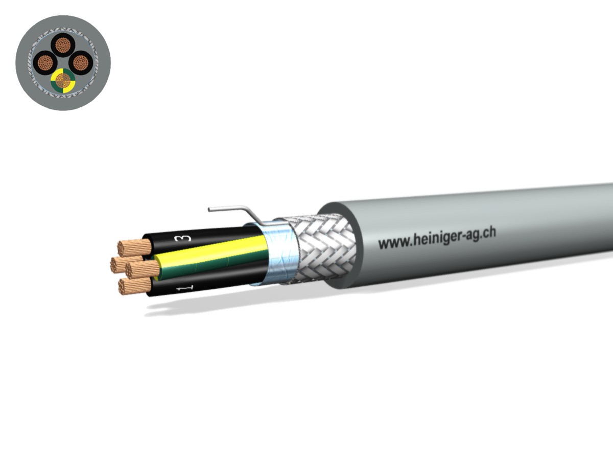 Steuerkabel Cca-flex C 4x4 JZ gr - LiH(St)CH hal-frei 0.6/1kV EN 50399