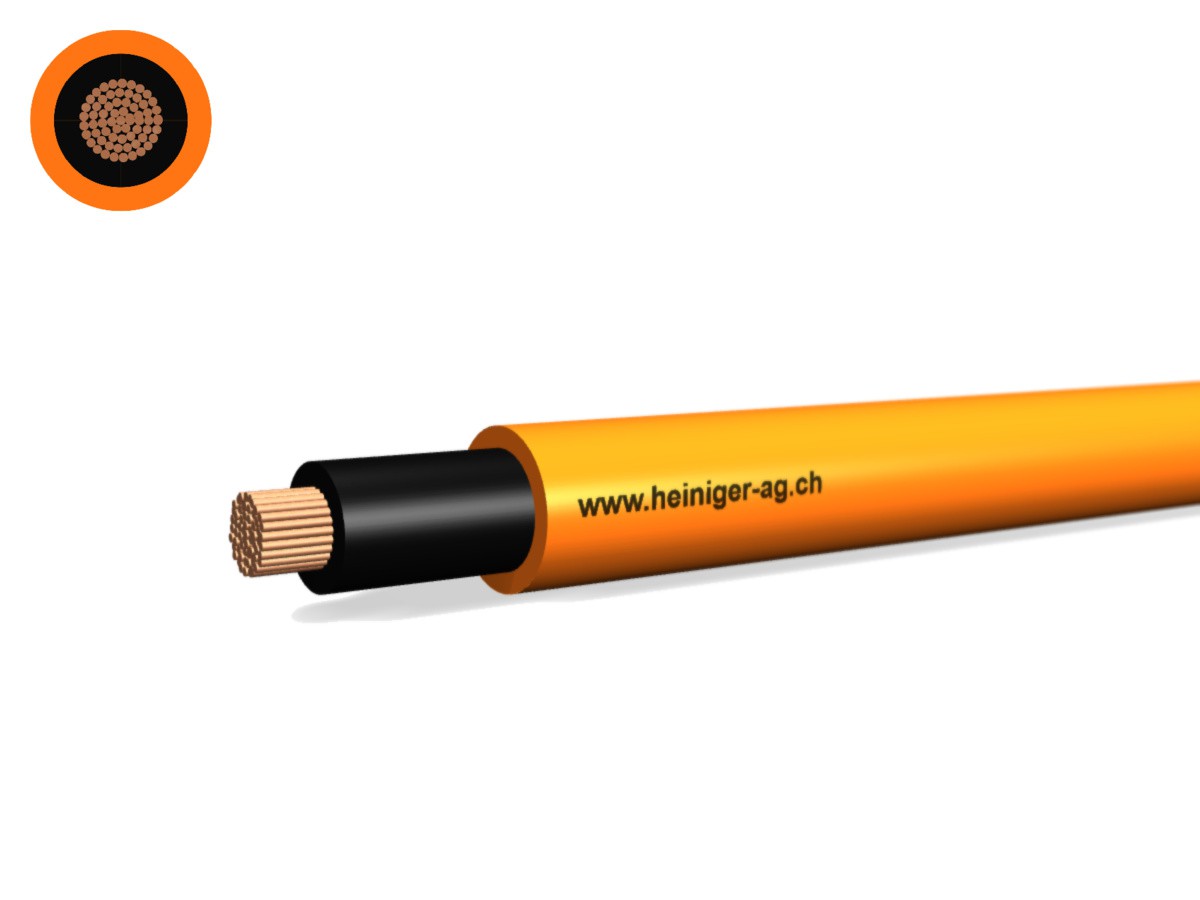 Sicherheitsk. FE180 E90 1x16 L=sw - hal-frei flammwidrig or