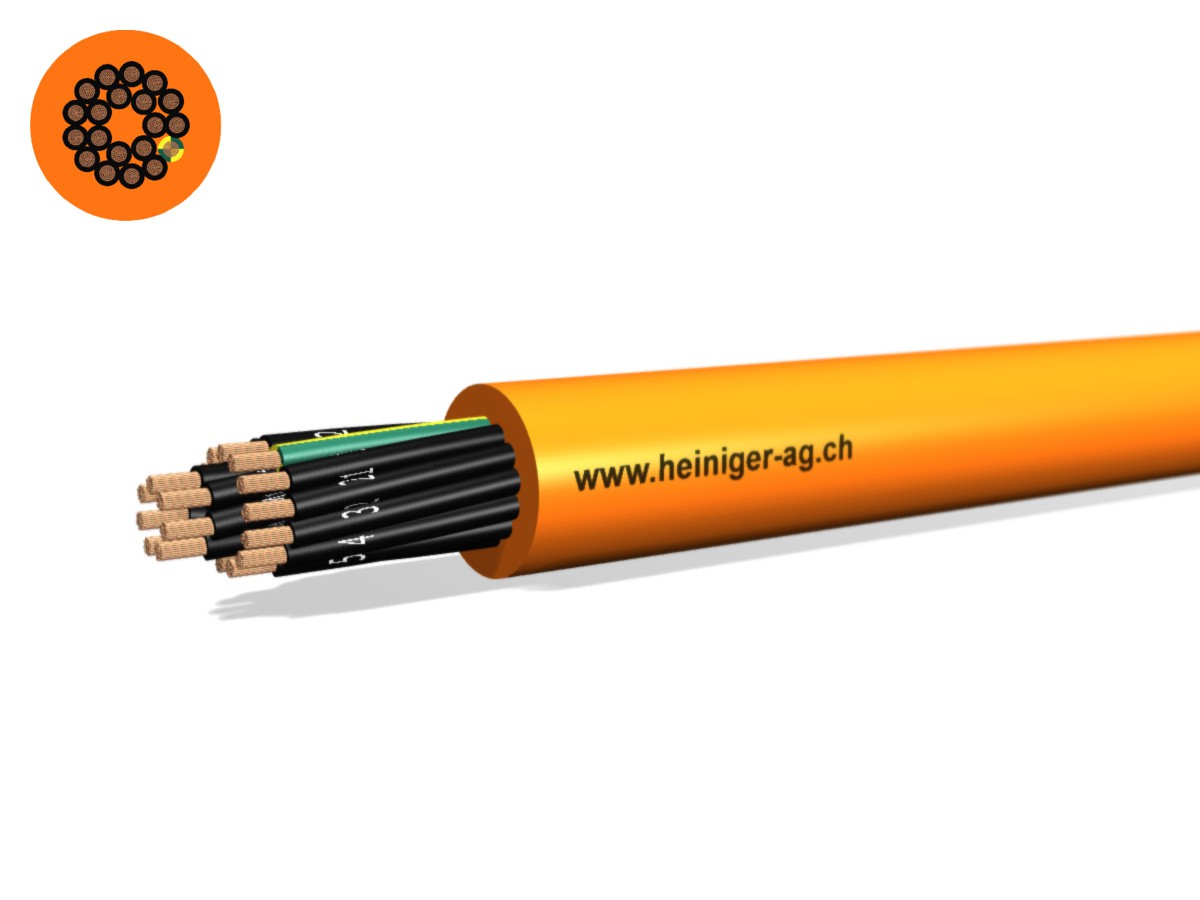 Câble PUR-PUR Fca 20x2.50 LPE or N1QQ-F - 0.6/1kV