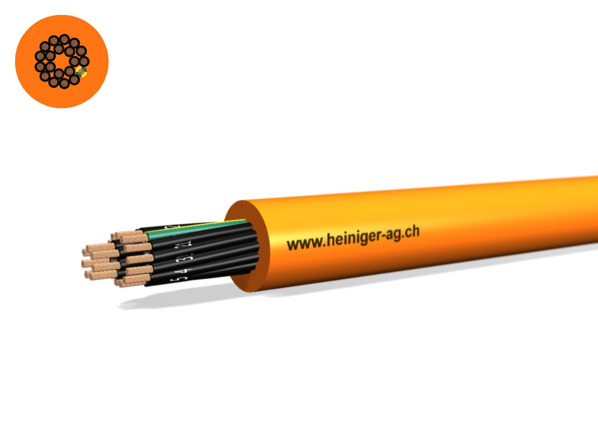 Câble PUR-PUR Fca 20x1.00 LPE or N05QQ-F - 300/500V