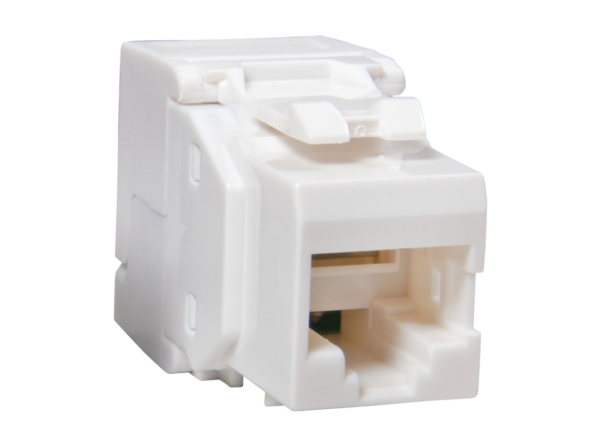 ECOLAN RJ45 Keystone Modul Kat.6/u - weiss