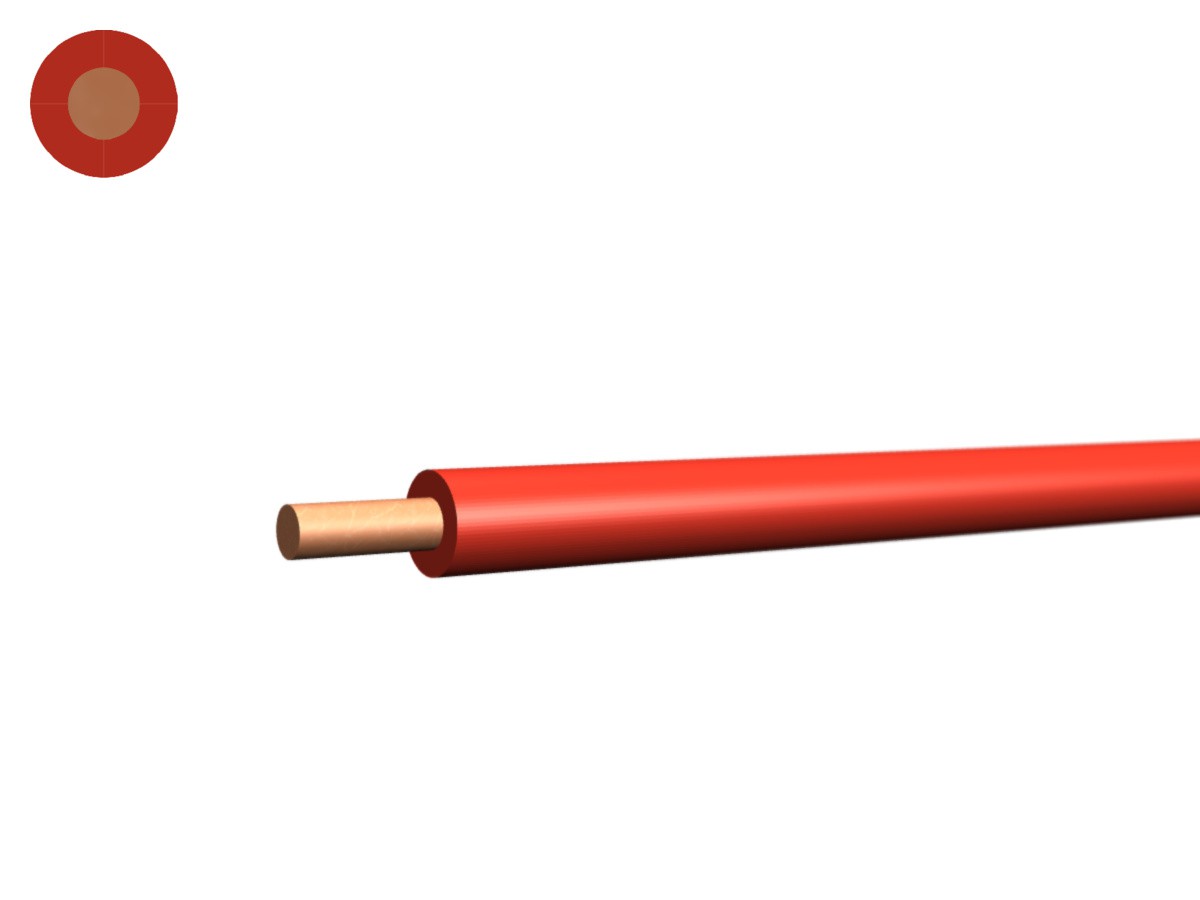 N-Draht Cca hal-frei 1.50 rot - 450/750V H07Z1-U