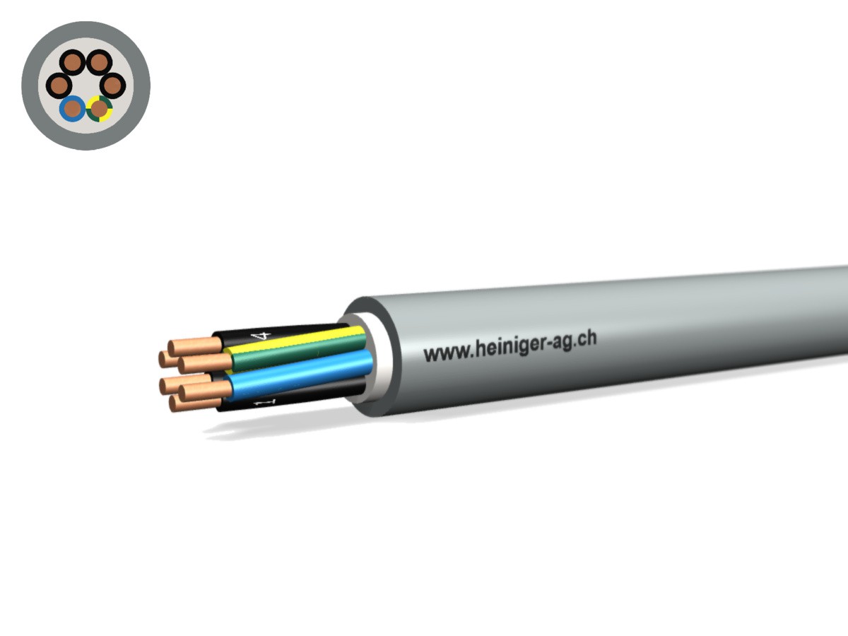 Câble TT Eca 6x1.50 LNPE PVC gr - Câble d'installat. basse tension 0.6/1kV