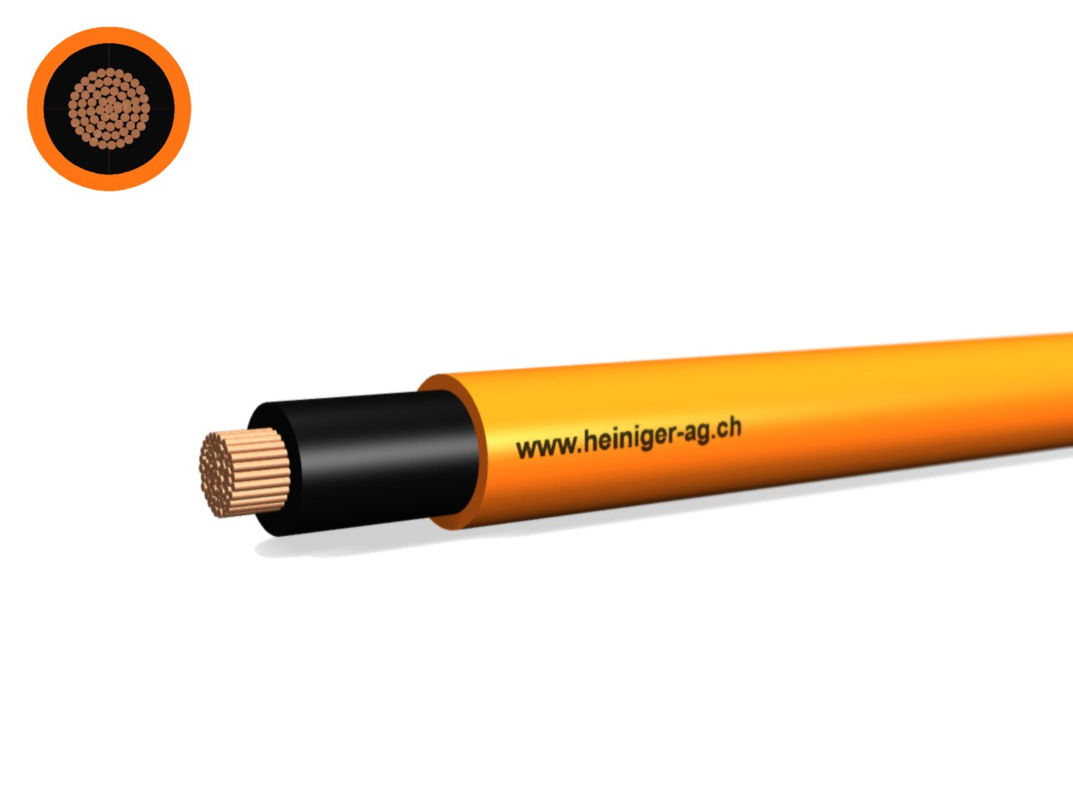 Sicherheitsk. FE180 E90 1x25 L=sw - hal-frei flammwidrig or