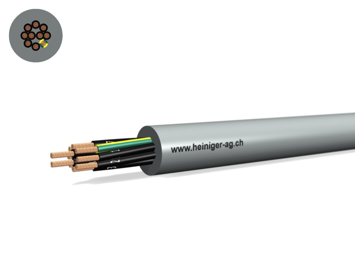 TT-flex Eca PVC 10x0.75 JZ num gr - 300/500V