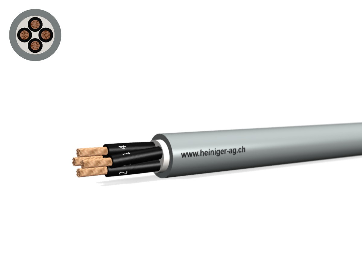 Steuerkabel Cca-flex 4x1.00 OZ 1-4 gr - LiHH hal-frei 300/500V EN 50399