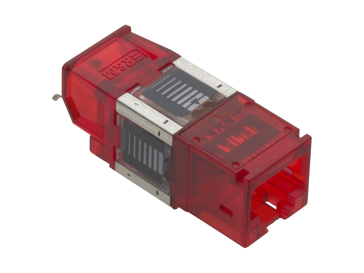 R&Mfreenet Module de raccord 1xRJ45/u - Cat.6A, non blindé, spécial, P. à 100