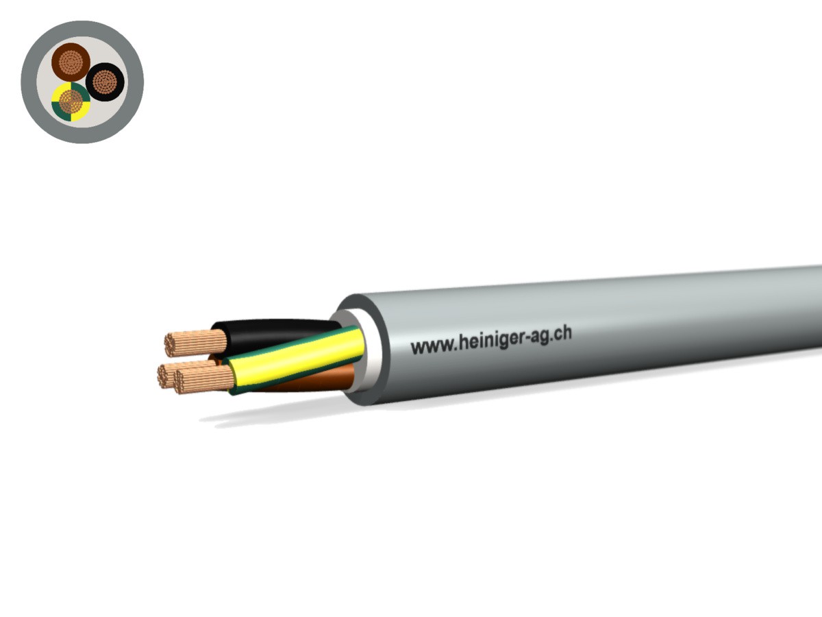 Steuerkabel Cca-flex 3x2.50 JB gr - LiHH hal-frei 0.6/1kV EN 50399