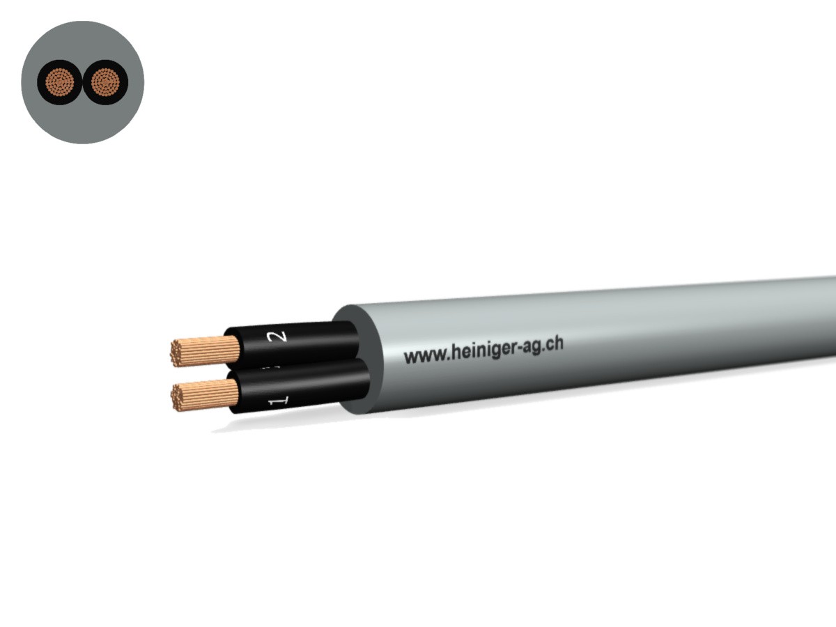 TT-flex Eca PVC 2x2.50 OZ num gr - 300/500V