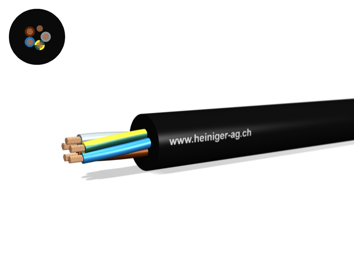 Gdv Anschluss-Kabel Eca 5G4 LNPE sw - H07RN-F 450/750V 90°C Titanex Premium