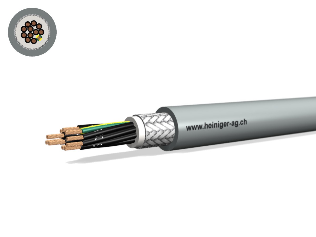 Câble PVC-PUR C 12x0.75 JZ num gr - 300/500V