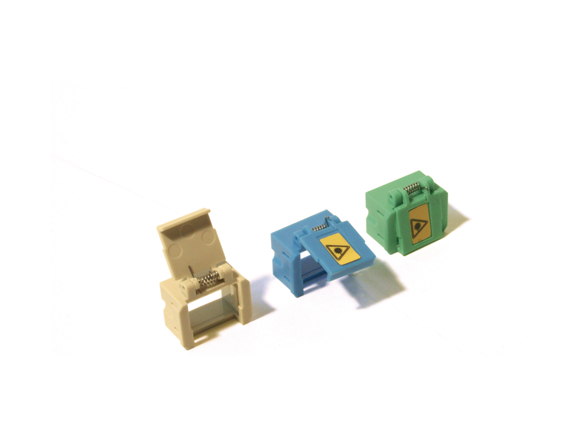 LWL Schutzklappe blau zu SC - LC Duplex (Singlemode)