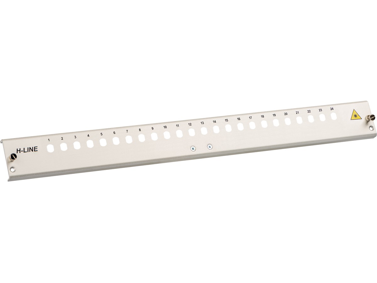 H-Line Frontplatte 1HE Alu ST
