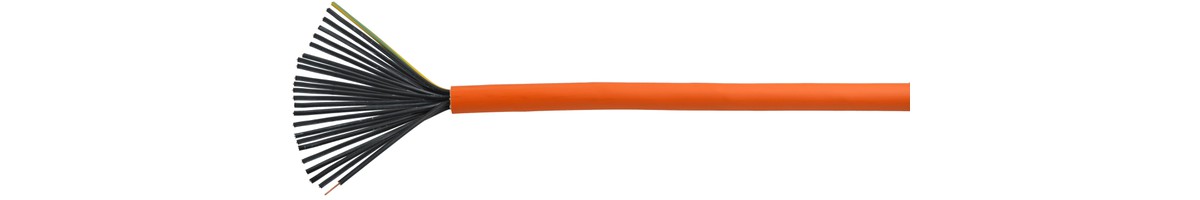 Câble de sécurité FE180 E90 24x1.50 LPE - PYROFIL san-hal non propag. de flamme or