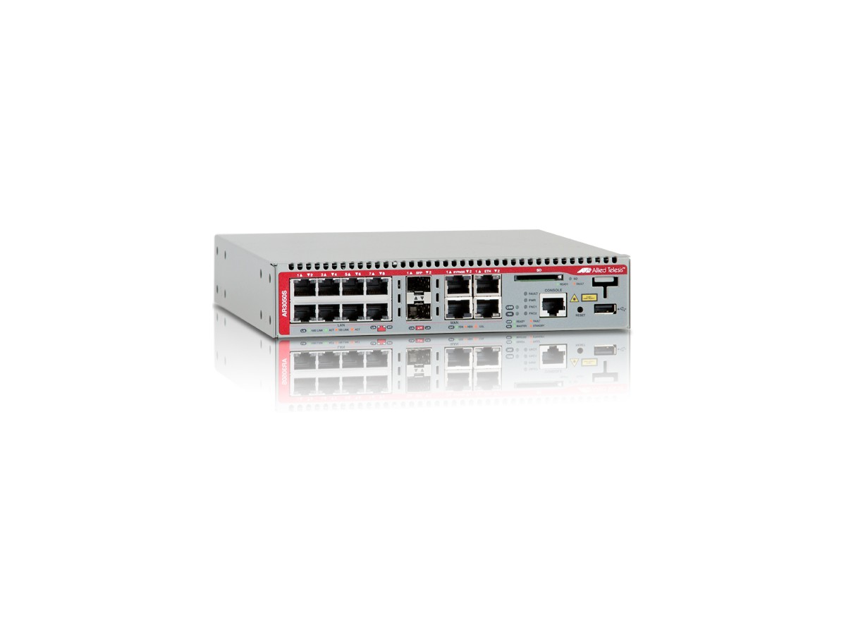 AT-AR3050S, 8x 10/100/1000 LAN - 2xWAN 2x10/100/1000T,100/1000X SFP-Combo
