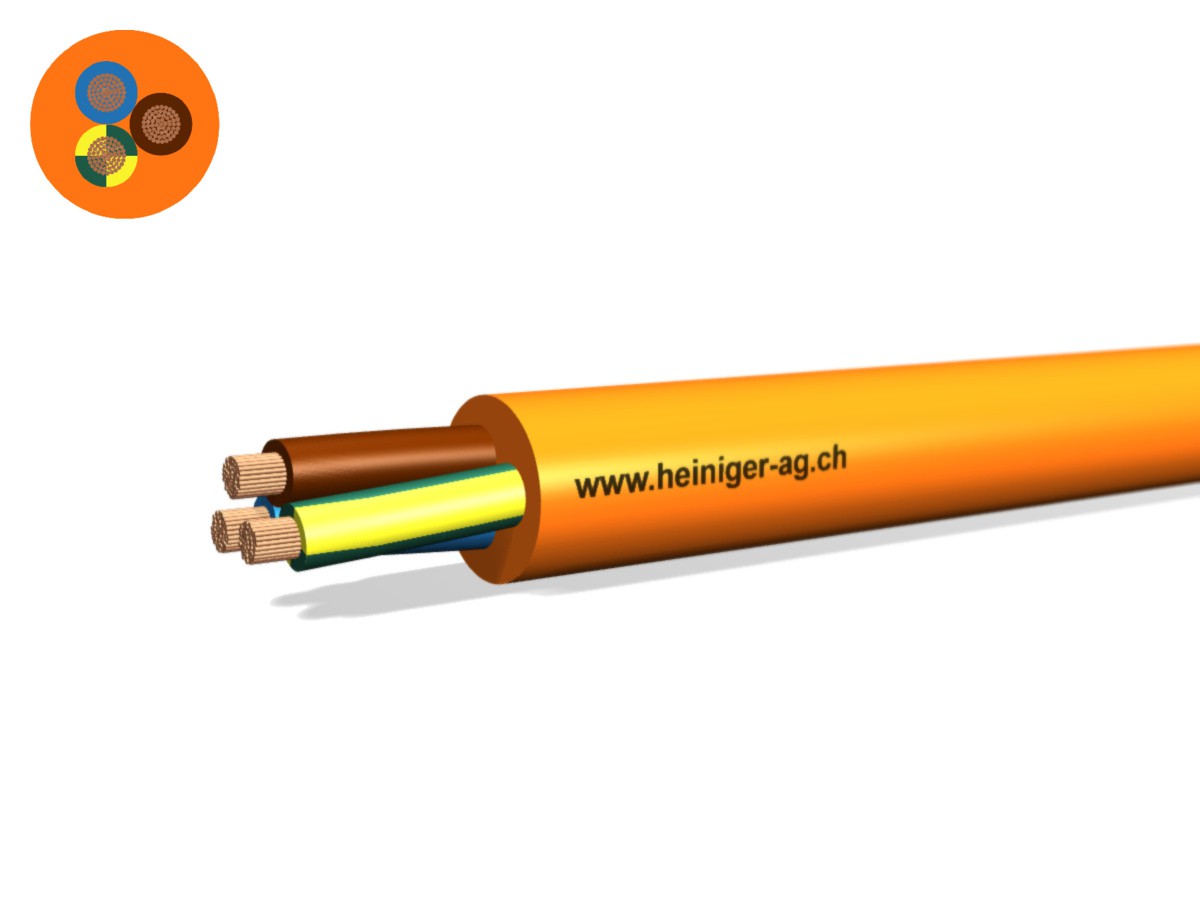 PUR-PUR Kabel Fca 3x10 LNPE or N1QQ-F - 0.6/1kV HD 308 S2