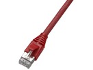 H-LINE Patch 4P S/UTP 1:1 RJ45 2.0m - Kat.5e Kabel/TLP Haube hal-frei rot