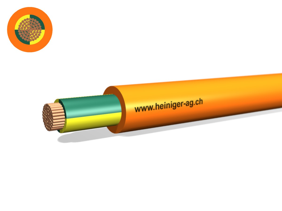 EPR-PUR Einleiter 1x185 PE=ge-gn or - S07BQ-F 450/750V