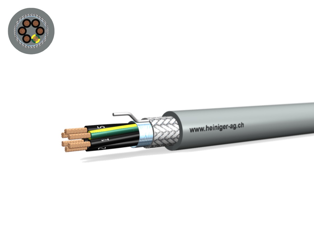 Câble commande Cca-flex C 6x0.75 JZ gr - LiH(St)CH san-hal 300/500V EN 50399