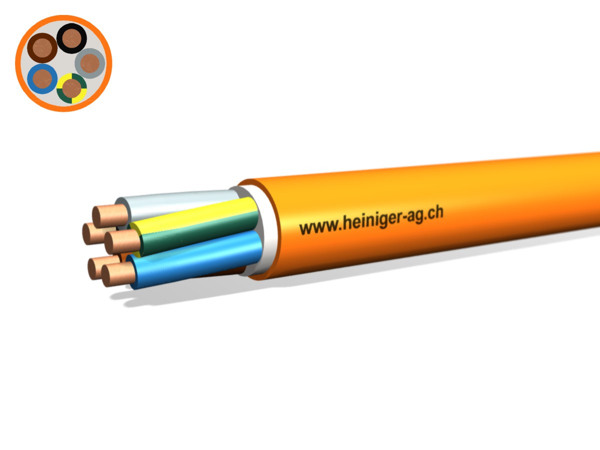 Sicherheitsk. FE180 E30-E60 B2ca 5x35 - LNPE PYROFIL hal-frei flammwidrig or