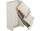 AP KEV mini H-Line 2xLCd 50/125 - spleissfertig RAL7035, 221x120x87mm