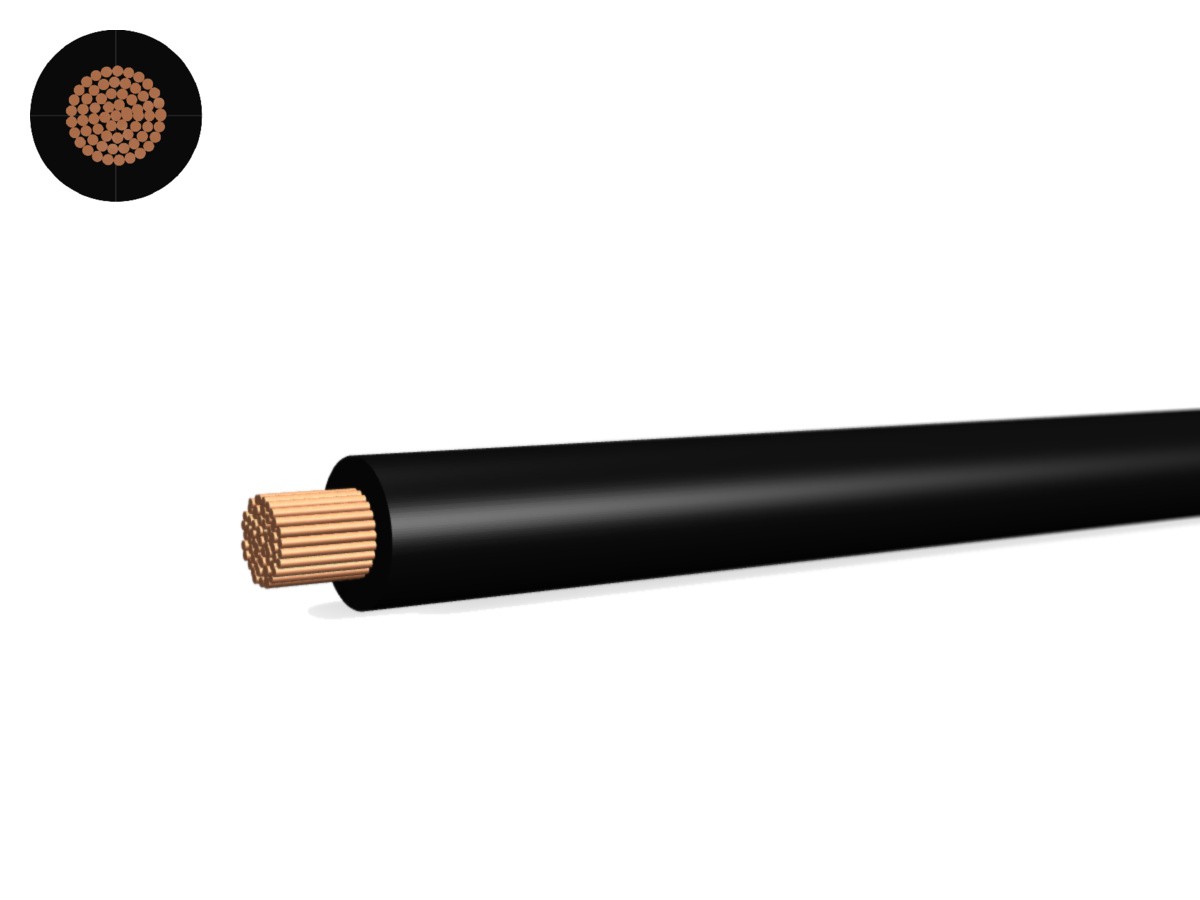 Corde T Eca 10 PVC noir - 450/750V H07V-R