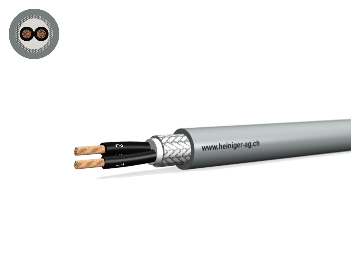 TT-flex Eca PVC C 2x1.00 OZ num gr - 300/500V