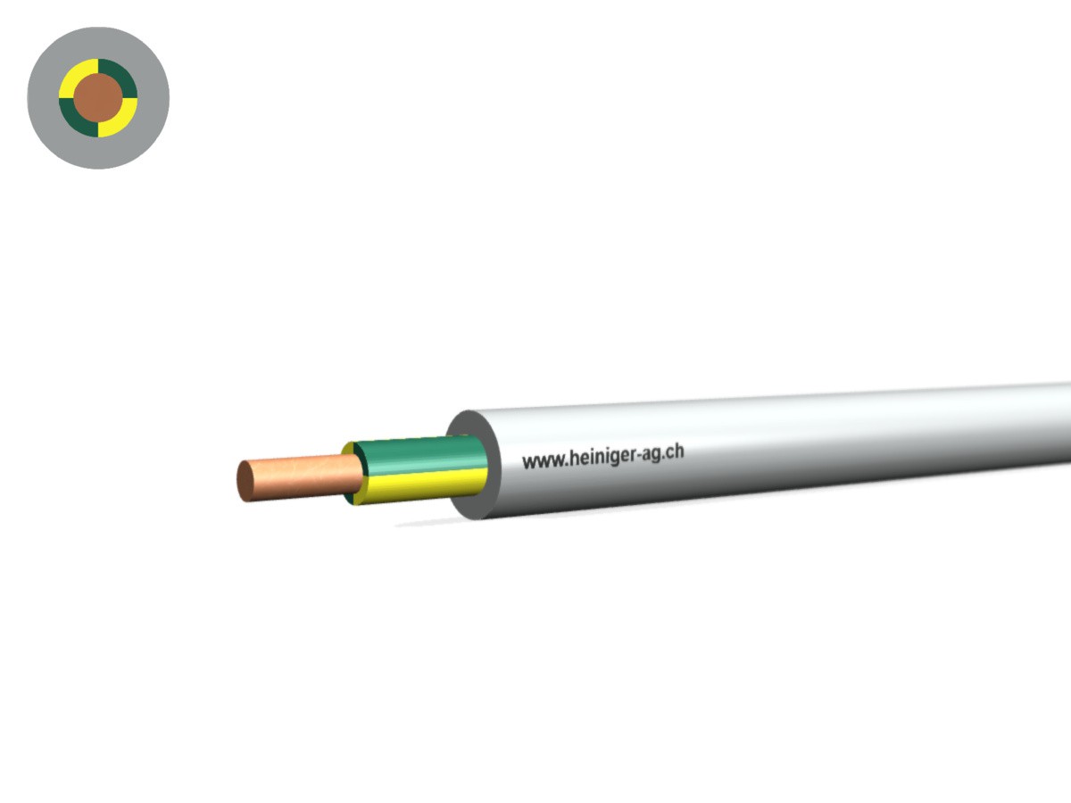 FE0D Kabel Dca hal-frei 1x1.50 PE=ge-gn - flammwidrig hgr 0.6/1kV