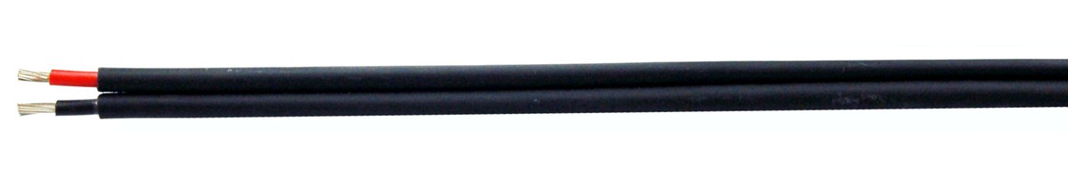 Câble solaire Twin réticulé 2x6 noir - Résistance aux intempéries et UV