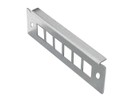 Frontplatte mit 6xPorts (KS) Stahlblech - zu Sammelpunktgehäuse 6117052