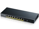 Zyxel GS1100-10HPv2, Switch unmanaged - 8x10/100/1000, 2x SFP, PoE+, 130 Watt