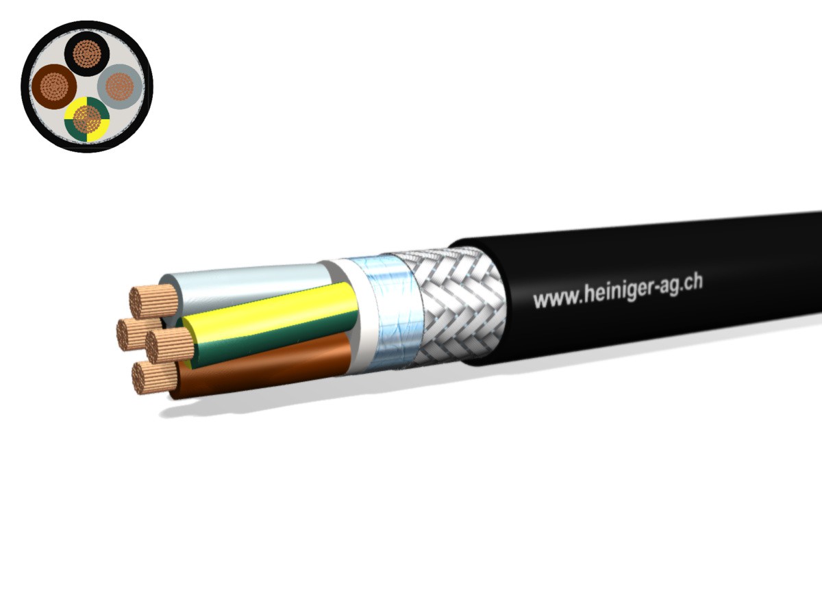 Câble de moteur san-hal flex 4x35 - LPE 2XSLCHK nr 70°C 0.6/1kV HD 308 S2