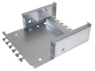 Sammelpunktgehäuse Stahlblech verzinkt - 6 Ports, ohne Frontplatte 6117053