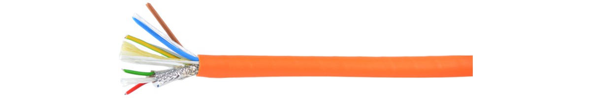 Profibus FE180 san-hal câble hybride - [(St)C 1x2x0.65 + 3x2.50] orange