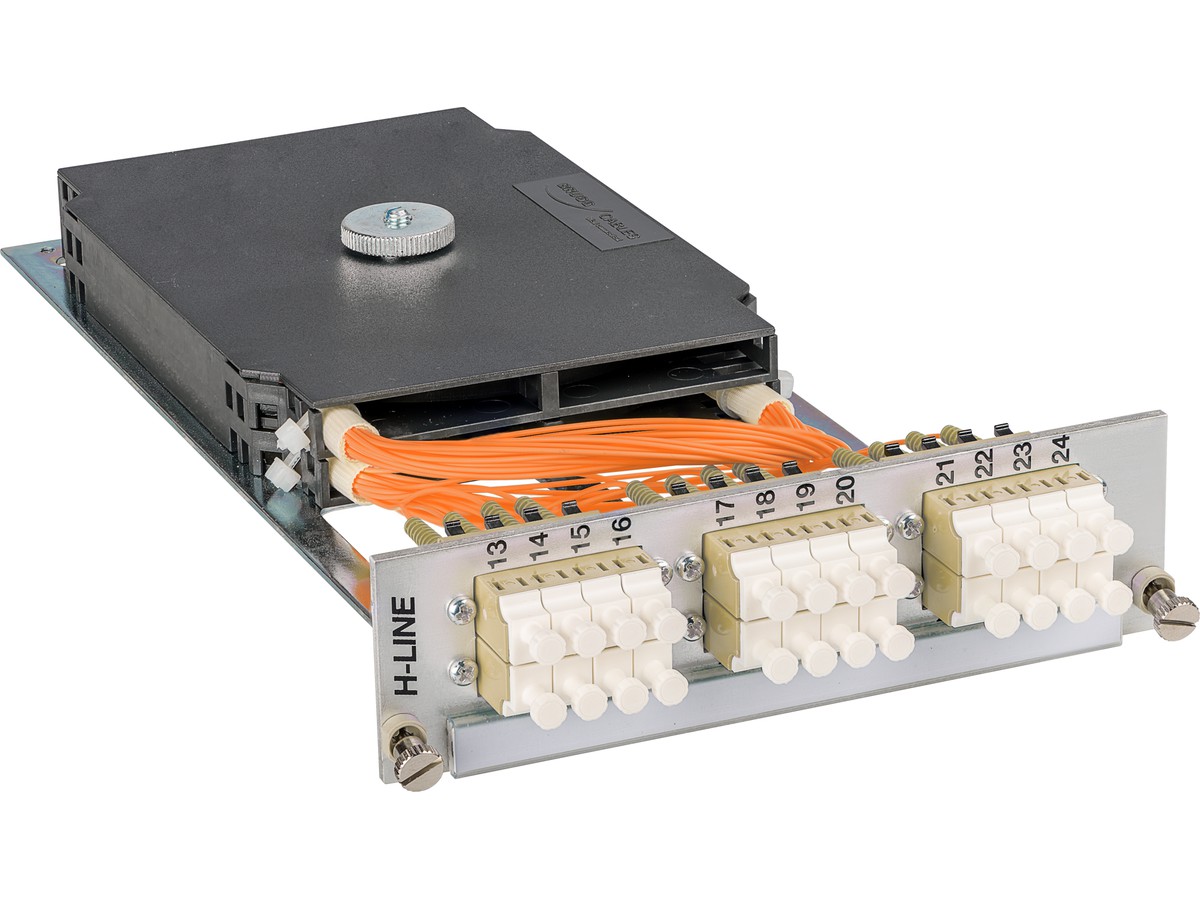 Modul p. supp. 3UH/7UP, 6xLCd-Quad - 50/125, equipée, prêt à jonct., H-Line