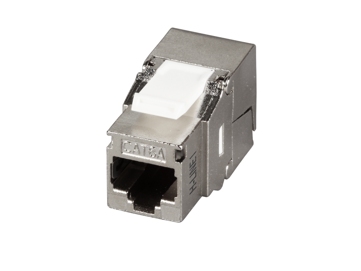 H-LINE I Module de raccordement RJ45 - Cat.6A/s ISO/IEC, 10Gbit, Keystone