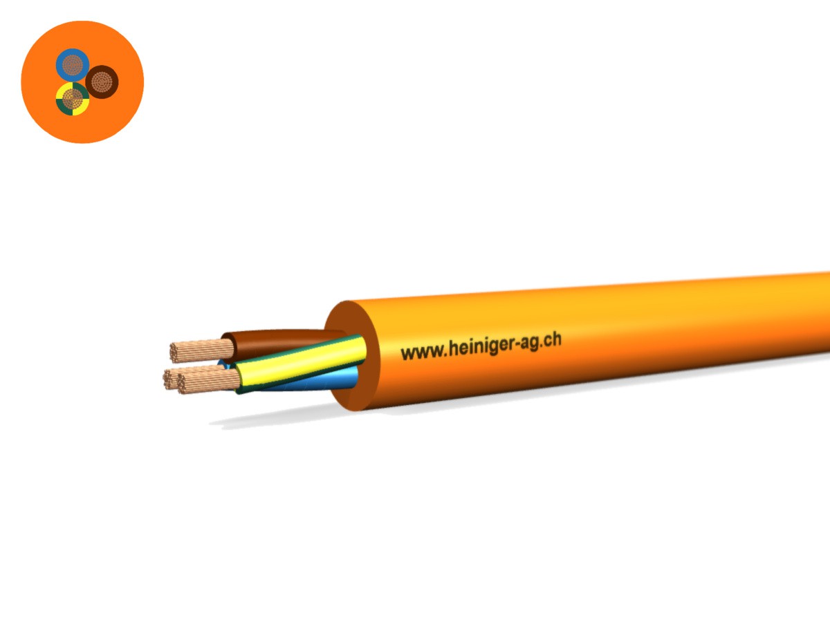 Câble PUR-PUR Fca 3x1.50 LNPE or N1QQ-F - 0.6/1kV HD 308 S2