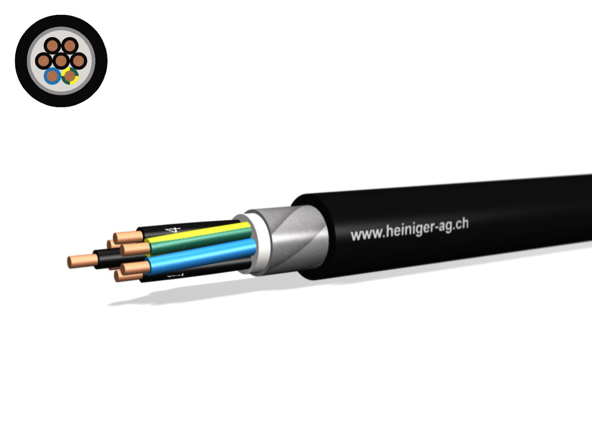 NN-CLN FE05B2 B2ca 7x2.50 LNPE nr - san-hal armé 90°C 0.6/1kV