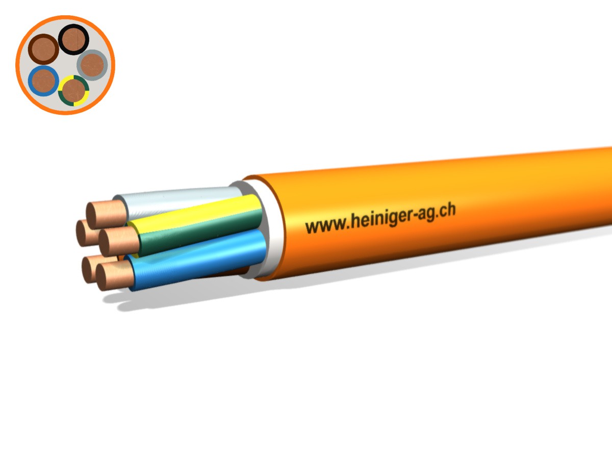 Sicherheitsk. FE180 E90 B2ca 5x95 LNPE - PYROFIL hal-frei flammwidrig or